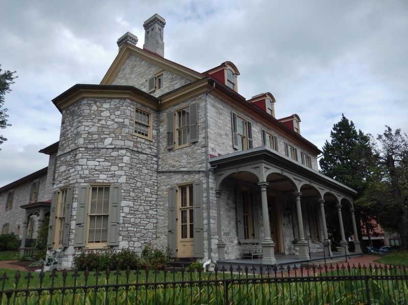 John Harris Mansion (<i>view from near marker</i>). Click for full size. John Harris Mansion (<i>view from near marker</i>) image. Click for full size.