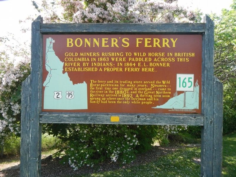 Bonner's Ferry Marker. Click for full size. Bonner's Ferry Marker image. Click for full size.