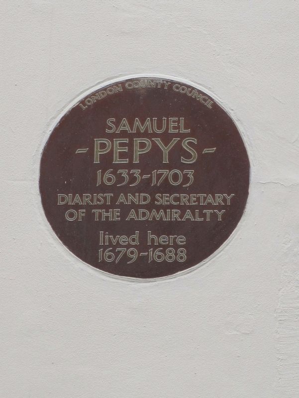 Samuel Pepys Marker. Click for full size. Samuel Pepys Marker image. Click for full size.