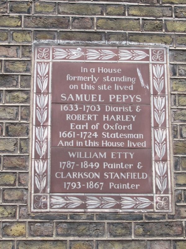 Samuel Pepys & etc. Marker image. Click for full size.