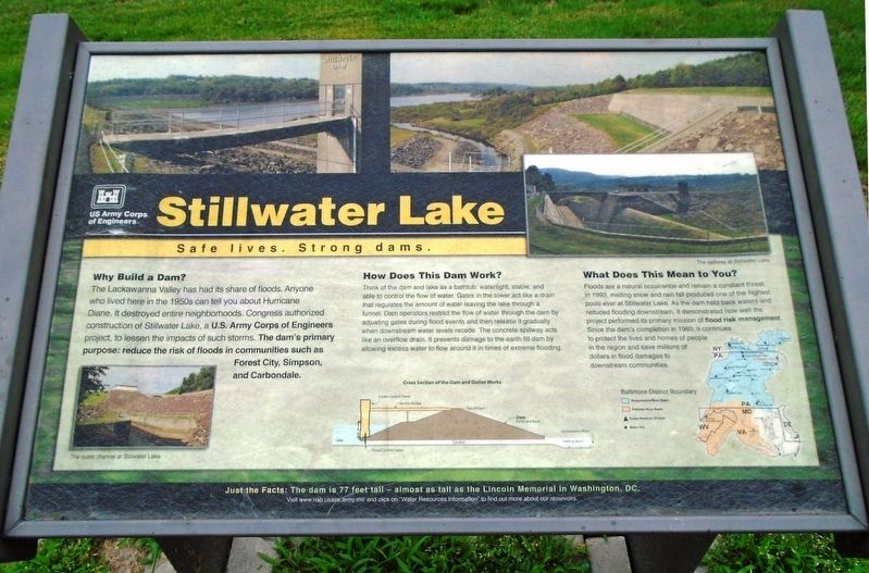 Stillwater Lake Marker image. Click for full size.