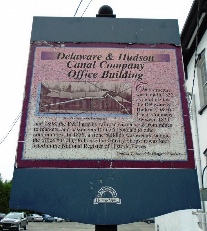 Delaware & Hudson Canal Company Office Building Marker image. Click for full size.