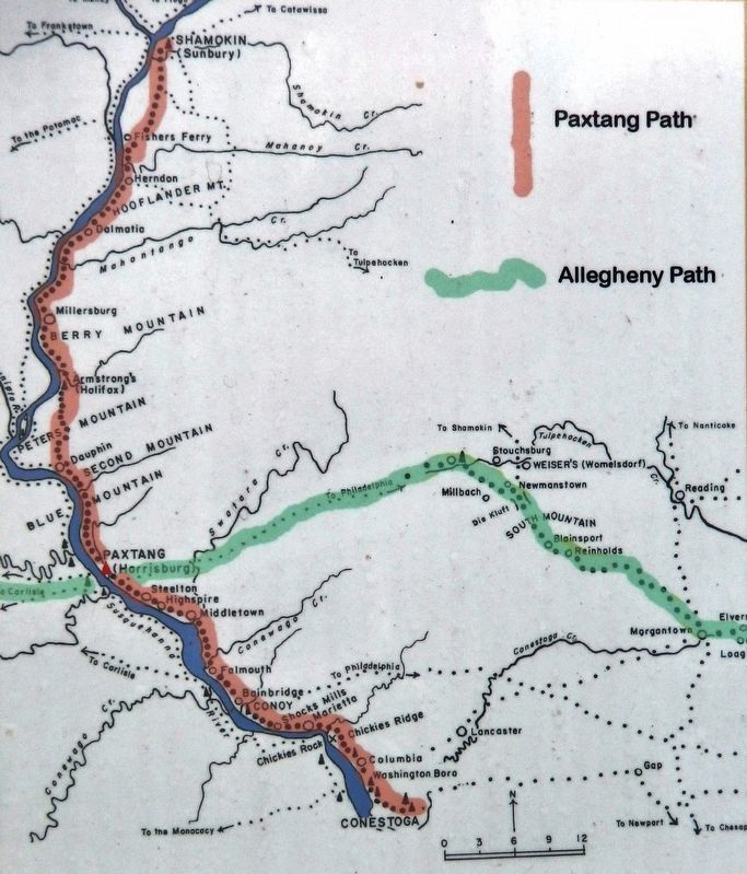 Marker detail: The Allegheny Path image. Click for full size.