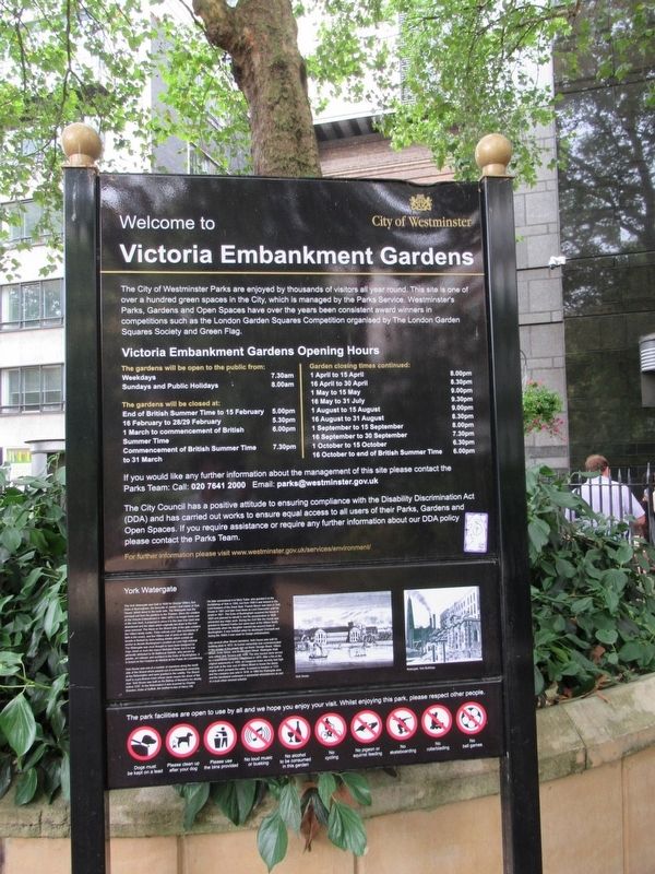 York Watergate Marker image. Click for full size.