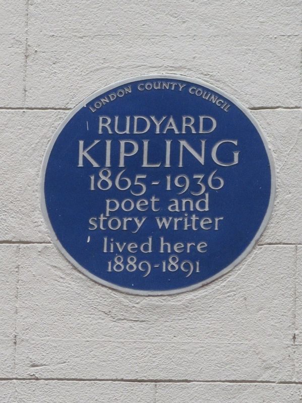 Rudyard Kipling Marker. Click for full size. Rudyard Kipling Marker image. Click for full size.