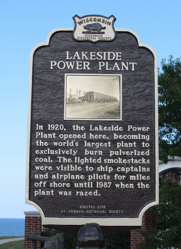 Lakeside Power Plant Marker image. Click for full size.