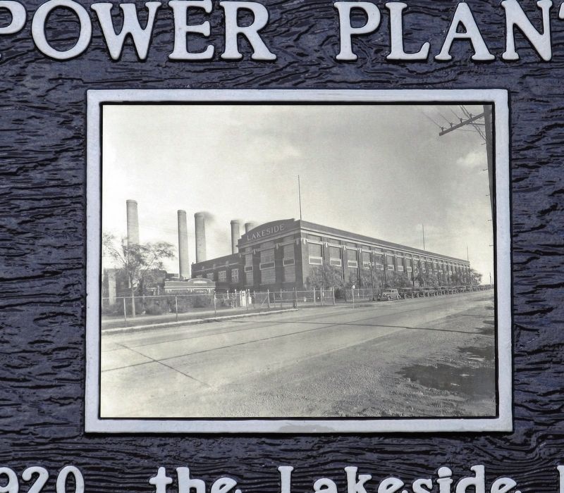 Lakeside Power Plant Marker image. Click for full size.