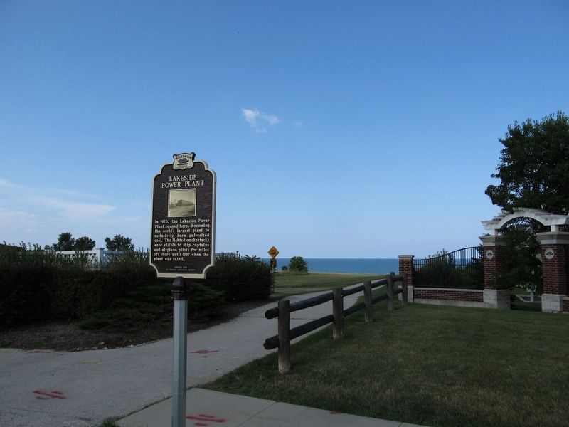 Lakeside Power Plant Marker image. Click for full size.