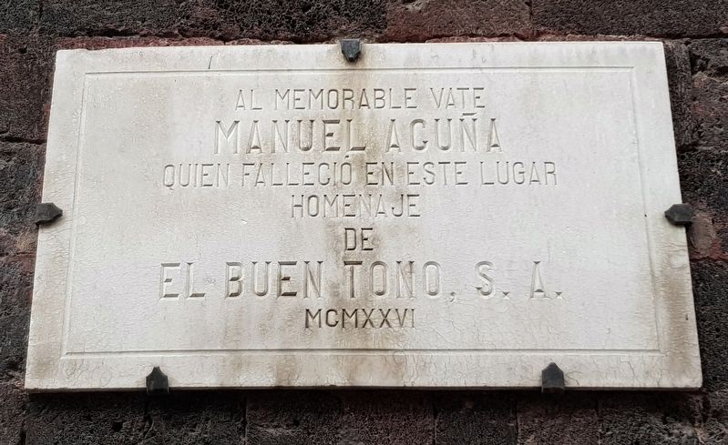 Manuel Acua Marker image. Click for full size.