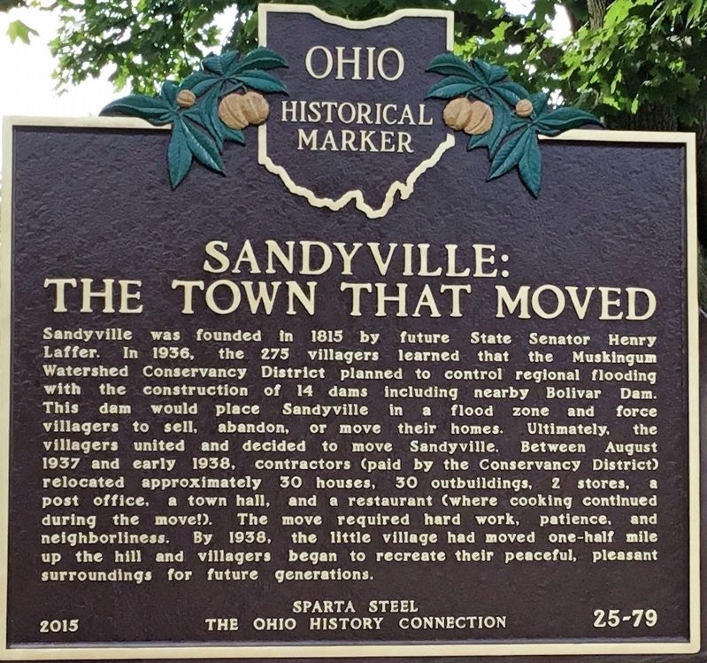 Sandyville Marker image. Click for full size.