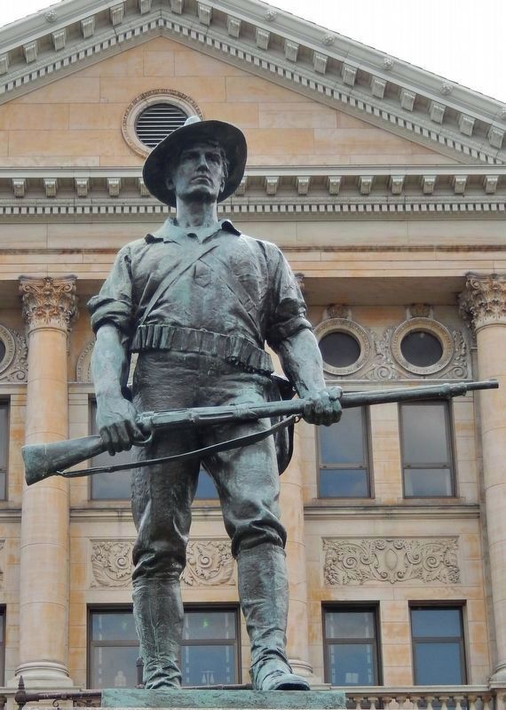 <i>The Hiker</i> statue detail. Click for full size. <i>The Hiker</i> statue detail image. Click for full size.