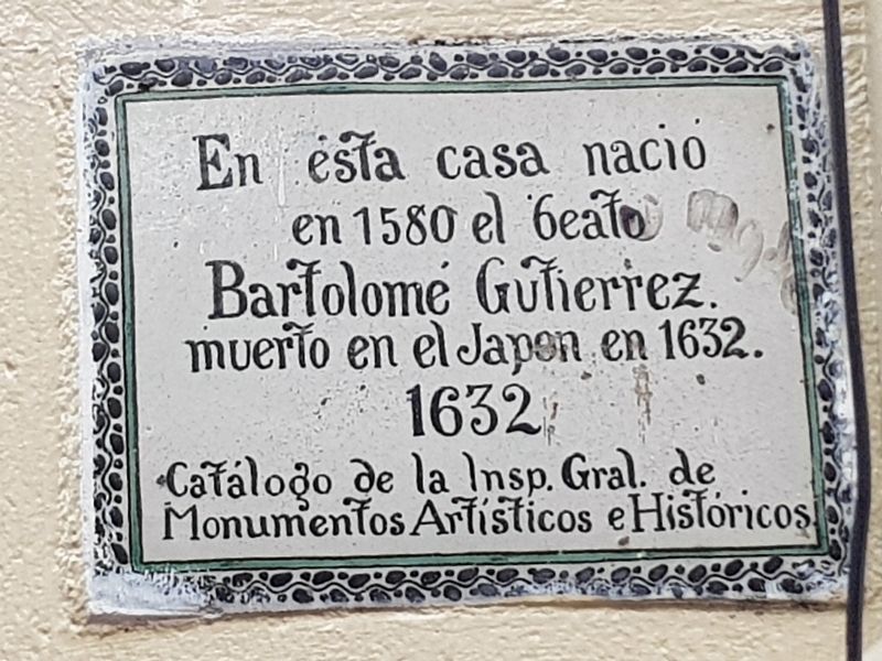 Bartolomé Gutiérrez Marker. Click for full size. Bartolomé Gutiérrez Marker image. Click for full size.