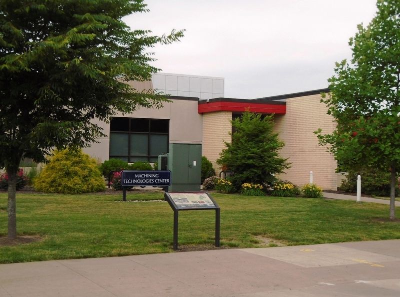 Avco-Lycoming Metal Trades Center and Marker. Click for full size. Avco-Lycoming Metal Trades Center and Marker image. Click for full size.