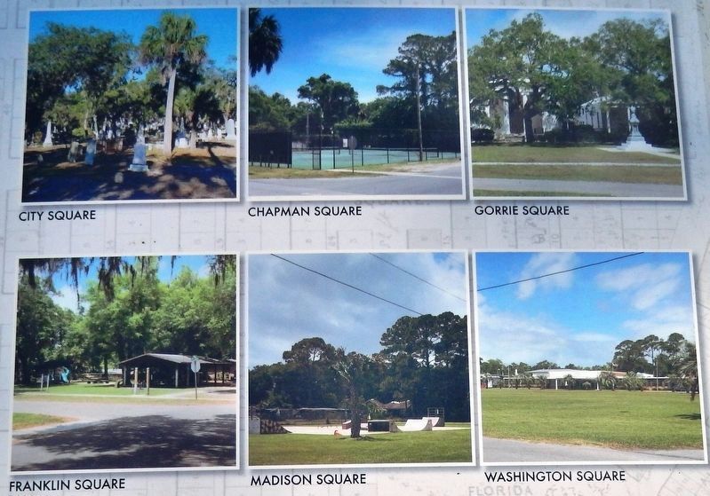 Marker detail: Apalachicola City Squares. Click for full size. Marker detail: Apalachicola City Squares image. Click for full size.