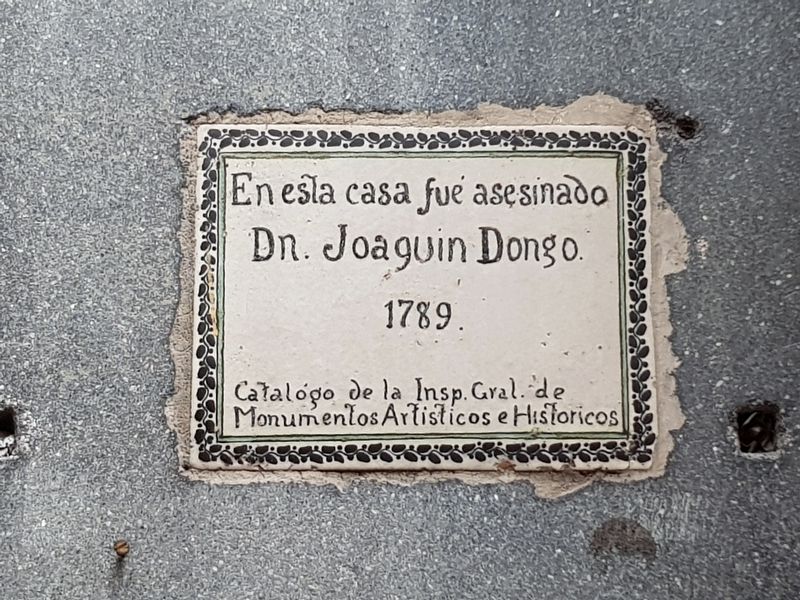 The Murder of Joaquín Dongo Marker image. Click for full size.