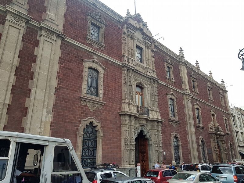 Former College of San Ildefonso Marker, seen towards the east. Click for full size. Former College of San Ildefonso Marker, seen towards the east image. Click for full size.