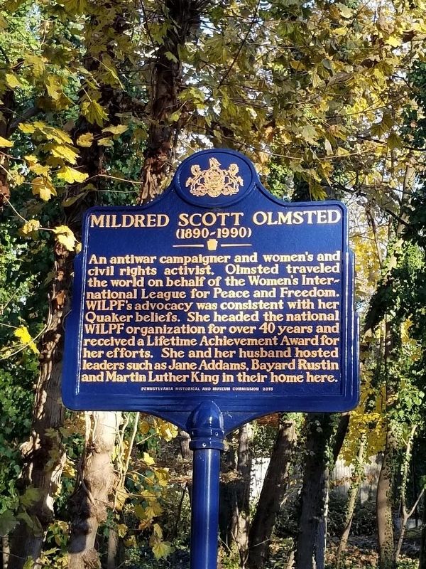 Mildred Scott Olmsted Marker image. Click for full size.