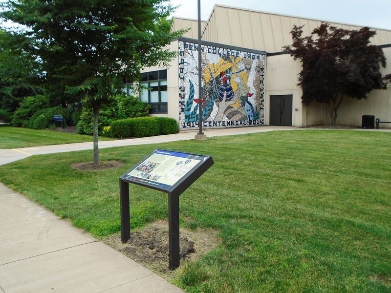 Centennial Mosaic and Marker. Click for full size. Centennial Mosaic and Marker image. Click for full size.