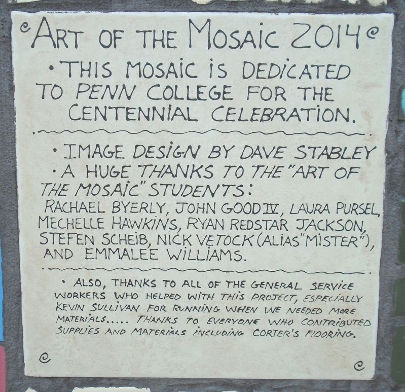 Centennial Mosaic Inset Title. Click for full size. Centennial Mosaic Inset Title image. Click for full size.