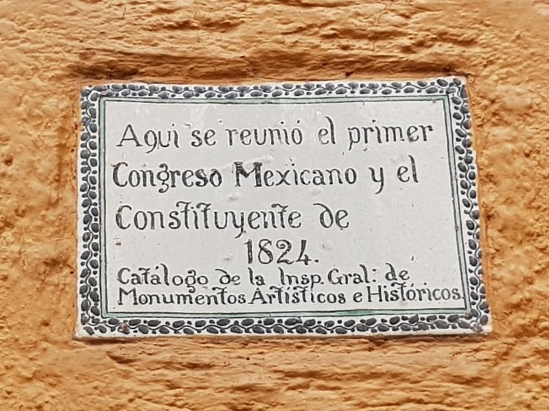 First Mexican Congress Marker image. Click for full size.