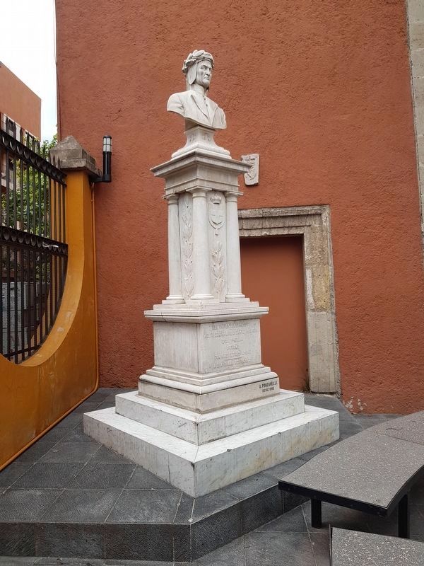 A 1921 monument to Dante, a gift from Italy. Click for full size. A 1921 monument to Dante, a gift from Italy image. Click for full size.