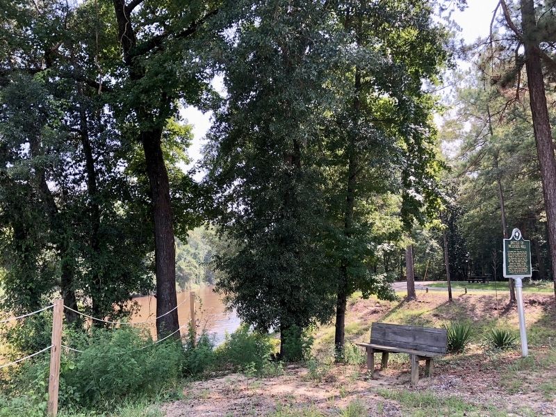 Marker with the Chickasawhay River in background.. Click for full size. Marker with the Chickasawhay River in background. image. Click for full size.