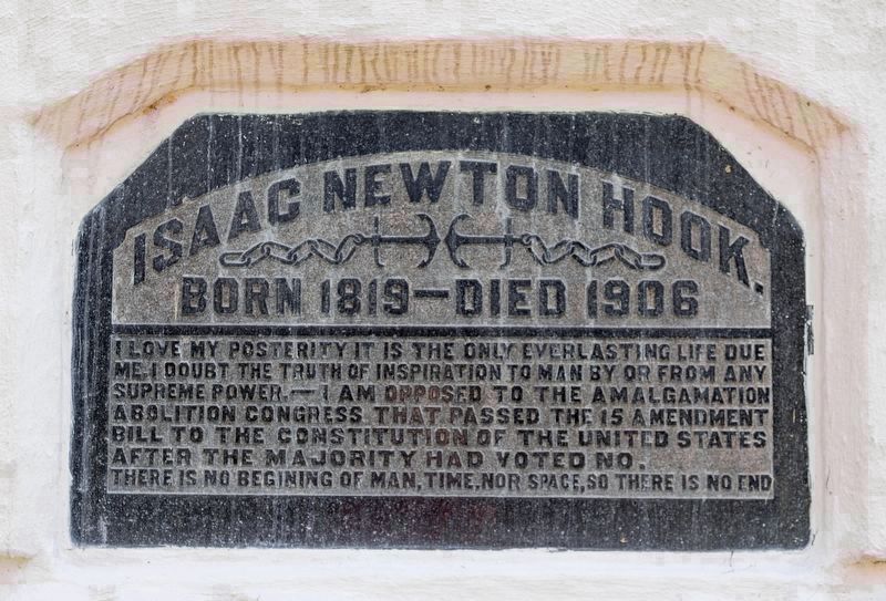 Isaac Newton Hook. Born 1819Died 1906 image. Click for full size.