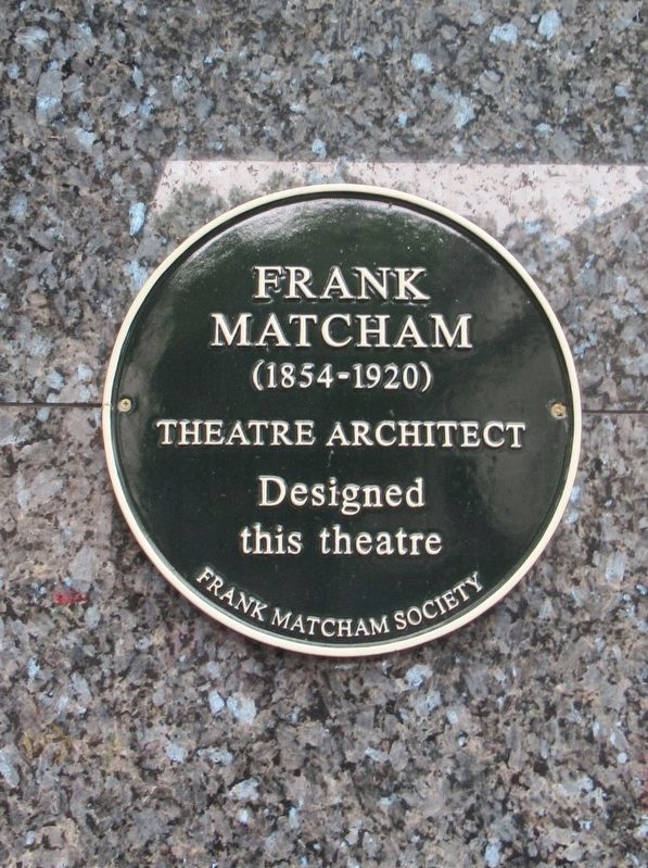 Frank Matcham Marker. Click for full size. Frank Matcham Marker image. Click for full size.