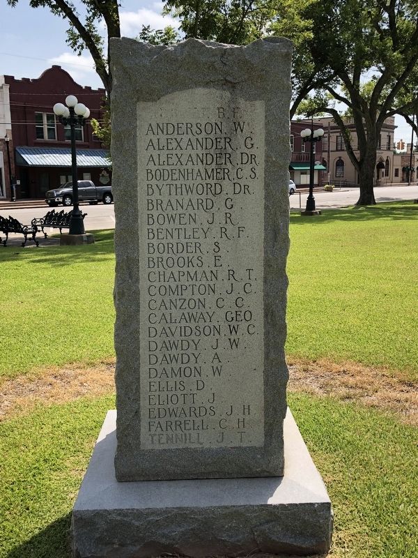 Wharton County Confederate Memorial Left. Click for full size. Wharton County Confederate Memorial Left image. Click for full size.