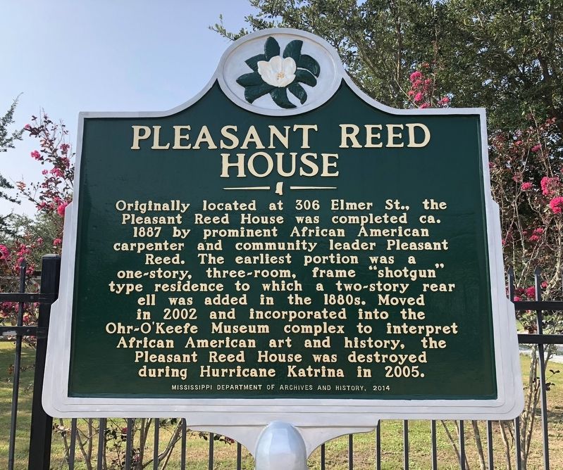 Pleasant Reed House Marker image. Click for full size.
