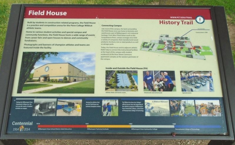 Field House Marker. Click for full size. Field House Marker image. Click for full size.