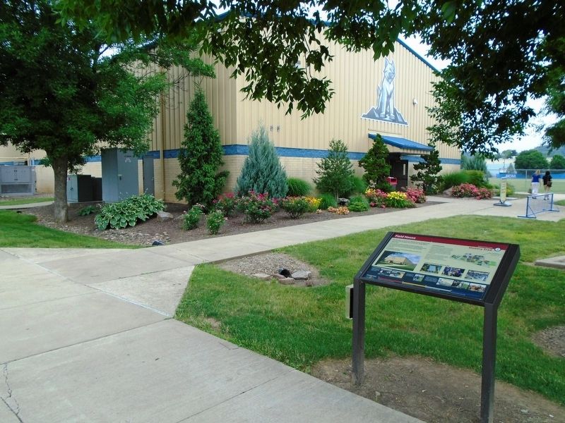 Field House and Marker. Click for full size. Field House and Marker image. Click for full size.
