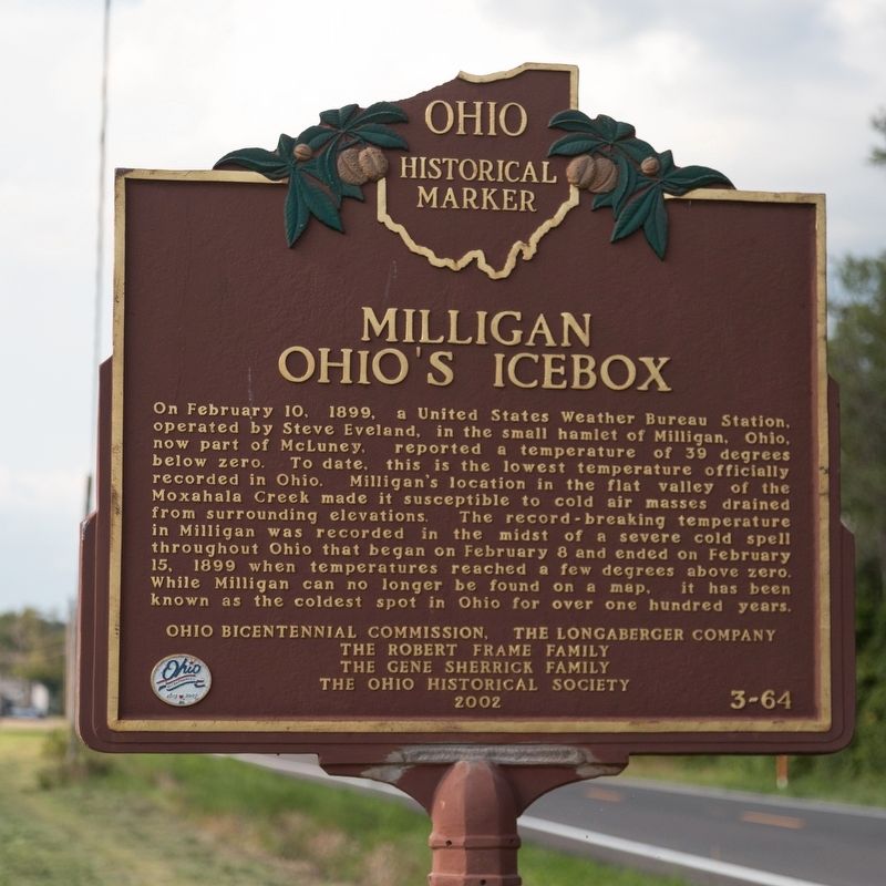 Milligan, Ohios Icebox Marker image. Click for full size.