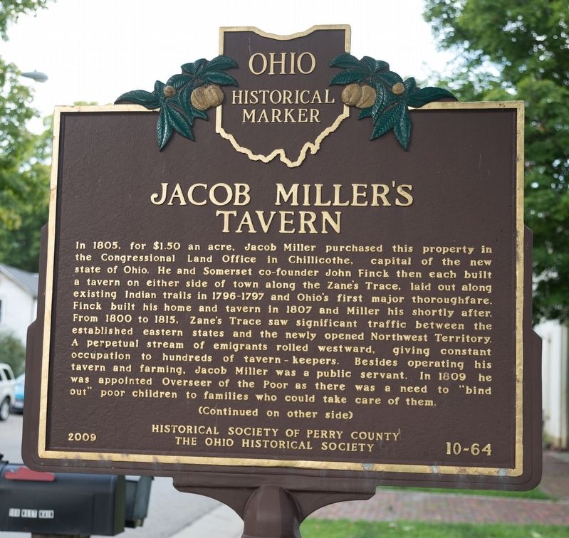Jacob Miller’s Tavern Marker image. Click for full size.