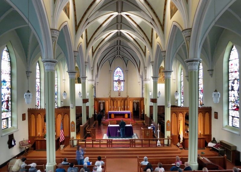 Nave View from the Loft , Saint Joseph Catholic Church, Somerset Ohio image. Click for full size.