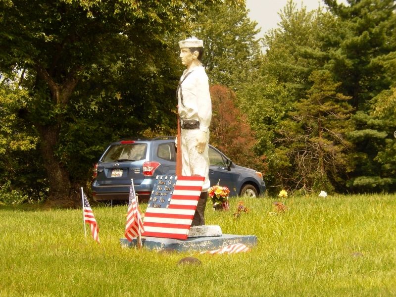 World War I Sailor in the cemetery image. Click for full size.