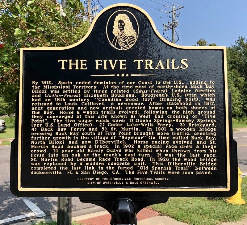 The Five Trails Marker image. Click for full size.