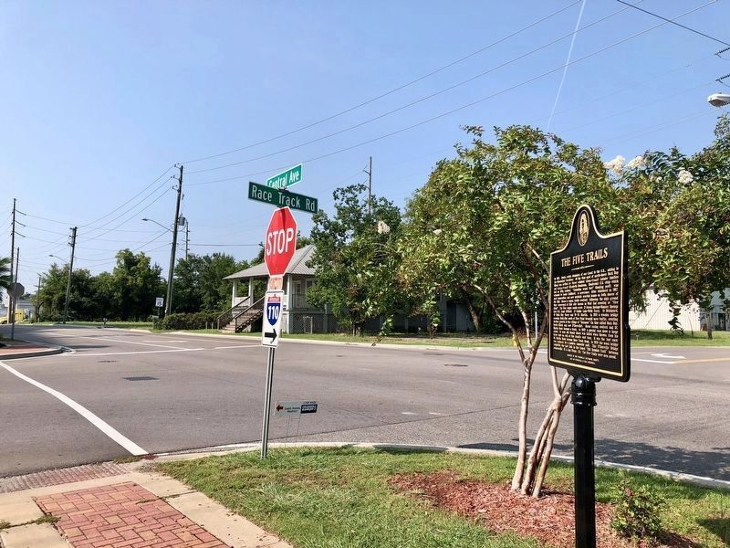 Current Race Track Road was formerly St. Martin Road. image. Click for full size.