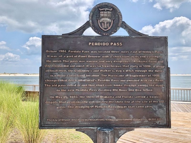 Perdido Pass Marker image. Click for full size.