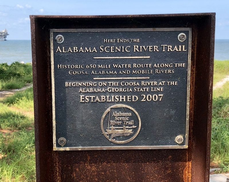 Here ends the Alabama Scenic River Trail Marker image. Click for full size.