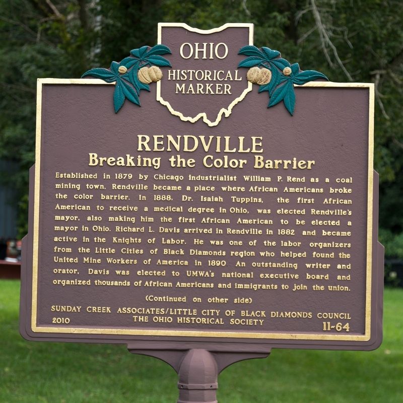 Rendville Marker, Side One image. Click for full size.