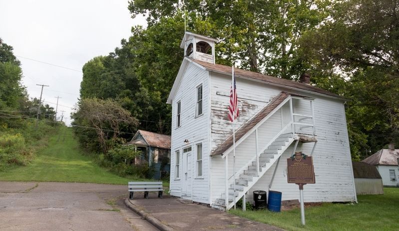 Rendville Town Hall and the Historical Marker. Click for more information. Rendville Town Hall and the Historical Marker image. Click for more information.