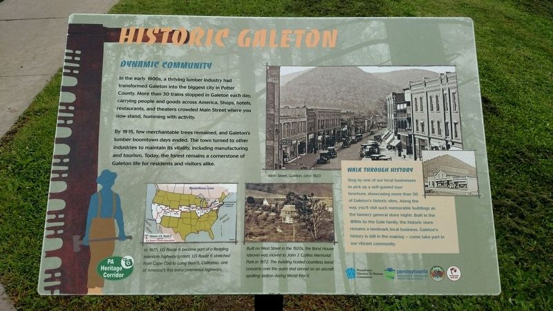 Historic Galeton Marker image. Click for full size.