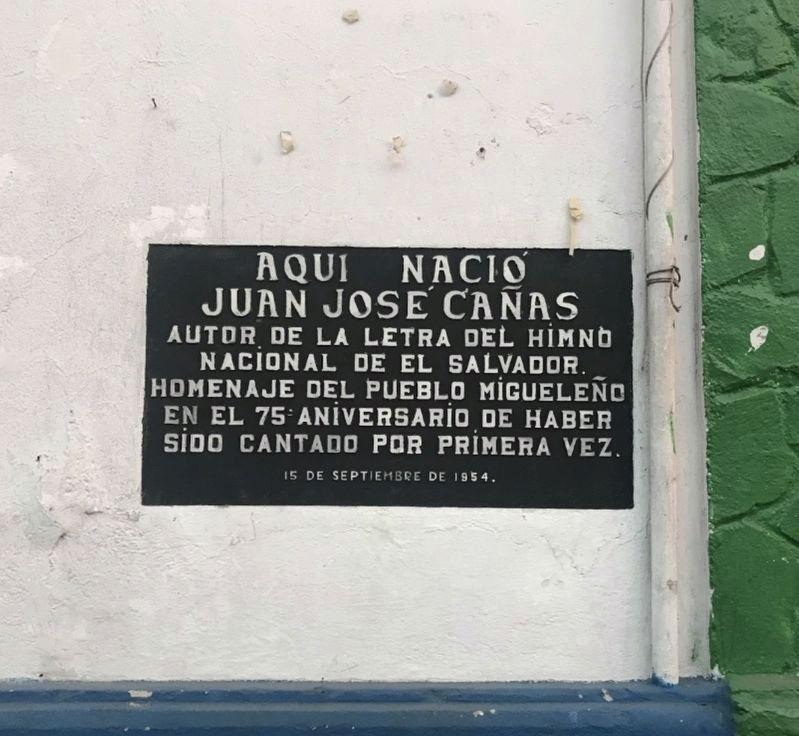 Juan Jose Cañas Marker. Click for full size. Juan Jose Cañas Marker image. Click for full size.
