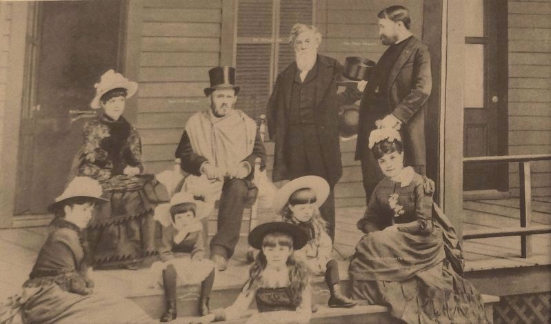 Marker detail: The Grant family group, including the faithful physician image. Click for full size.