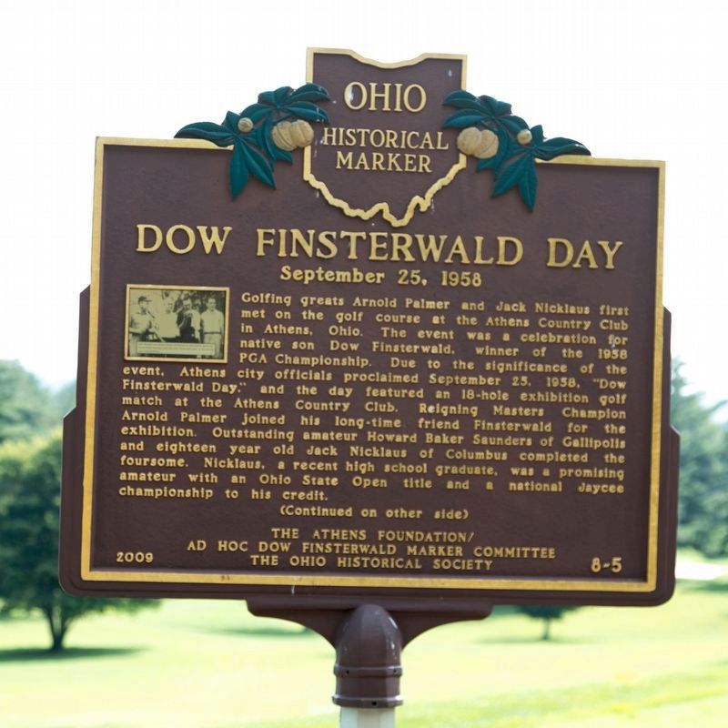 Dow Finsterwald Day Marker, Side One image. Click for full size.
