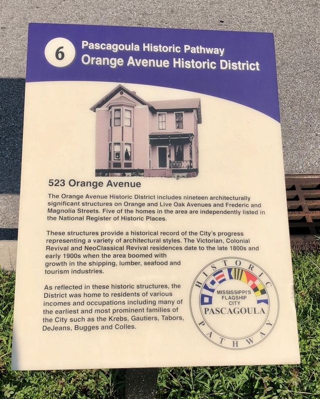 Orange Avenue Historic District Marker image. Click for full size.