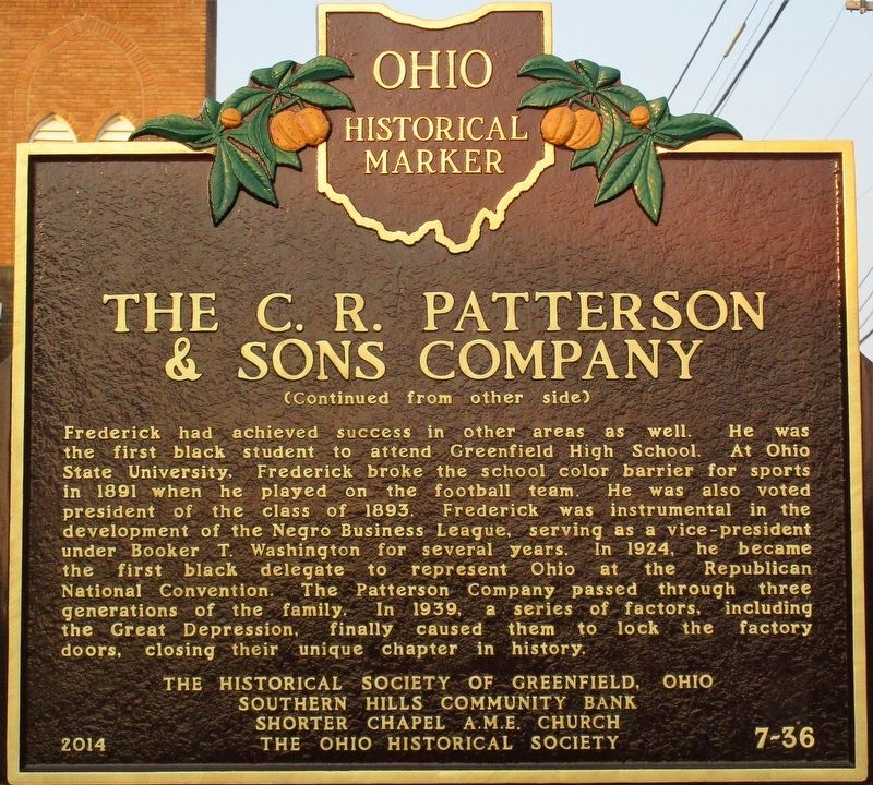 The C.R.Patterson & Sons Company Marker image. Click for full size.