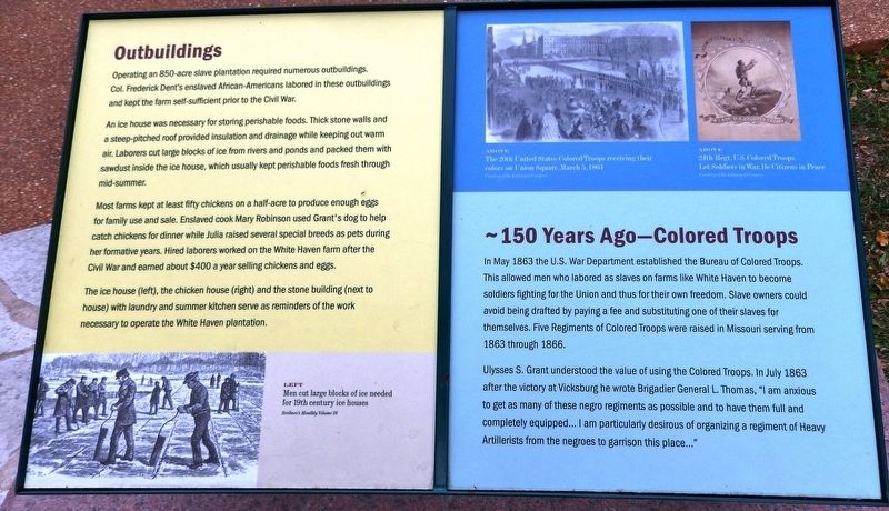Outbuildings / Colored Troops Marker image. Click for full size.