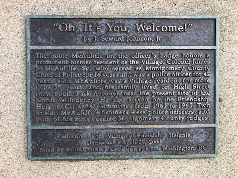 "Oh, It's You, Welcome!" Marker image. Click for full size.